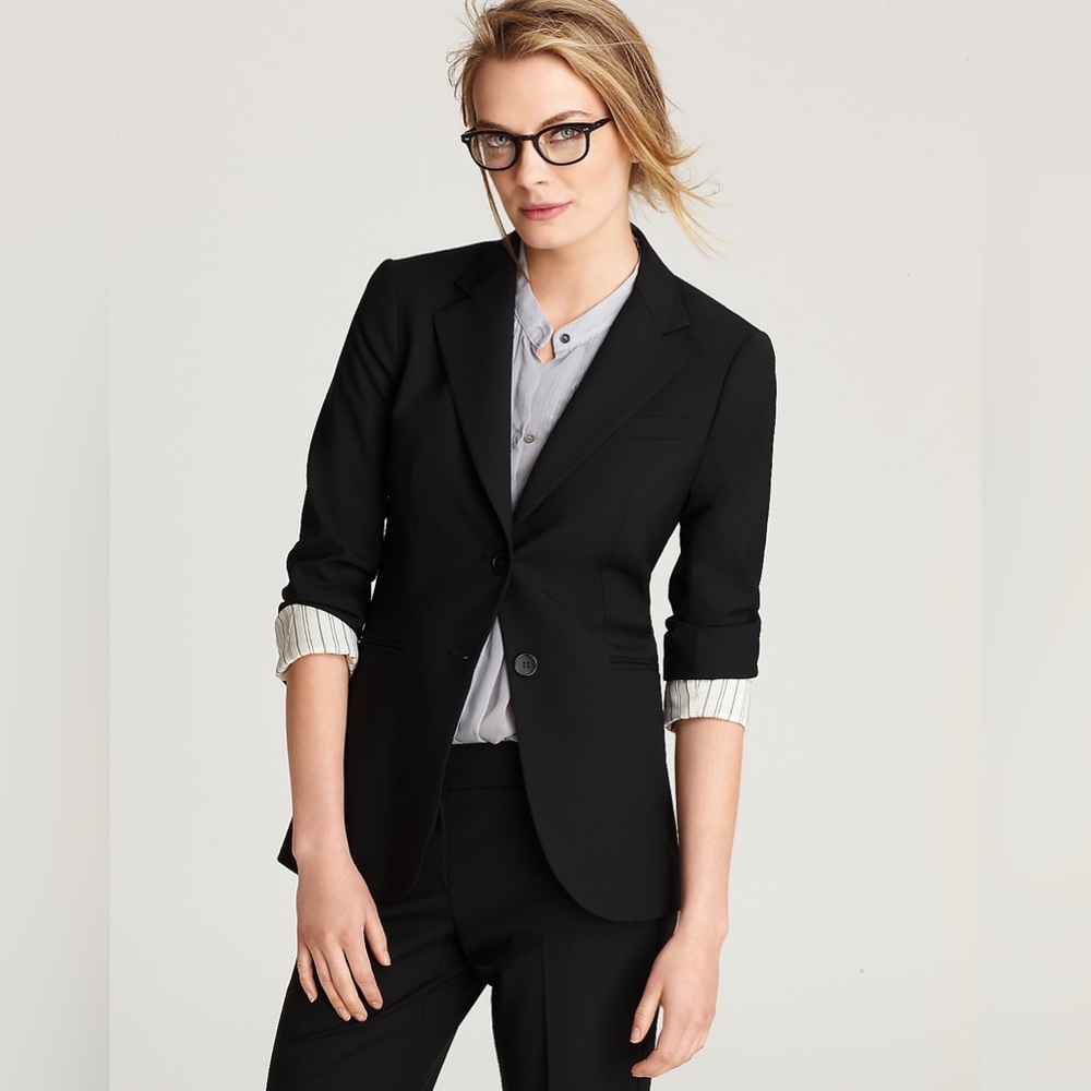 Theory Rory Blazer in Blue/Gray, size 2